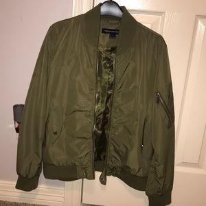 French Connection Green Bomber Jacket